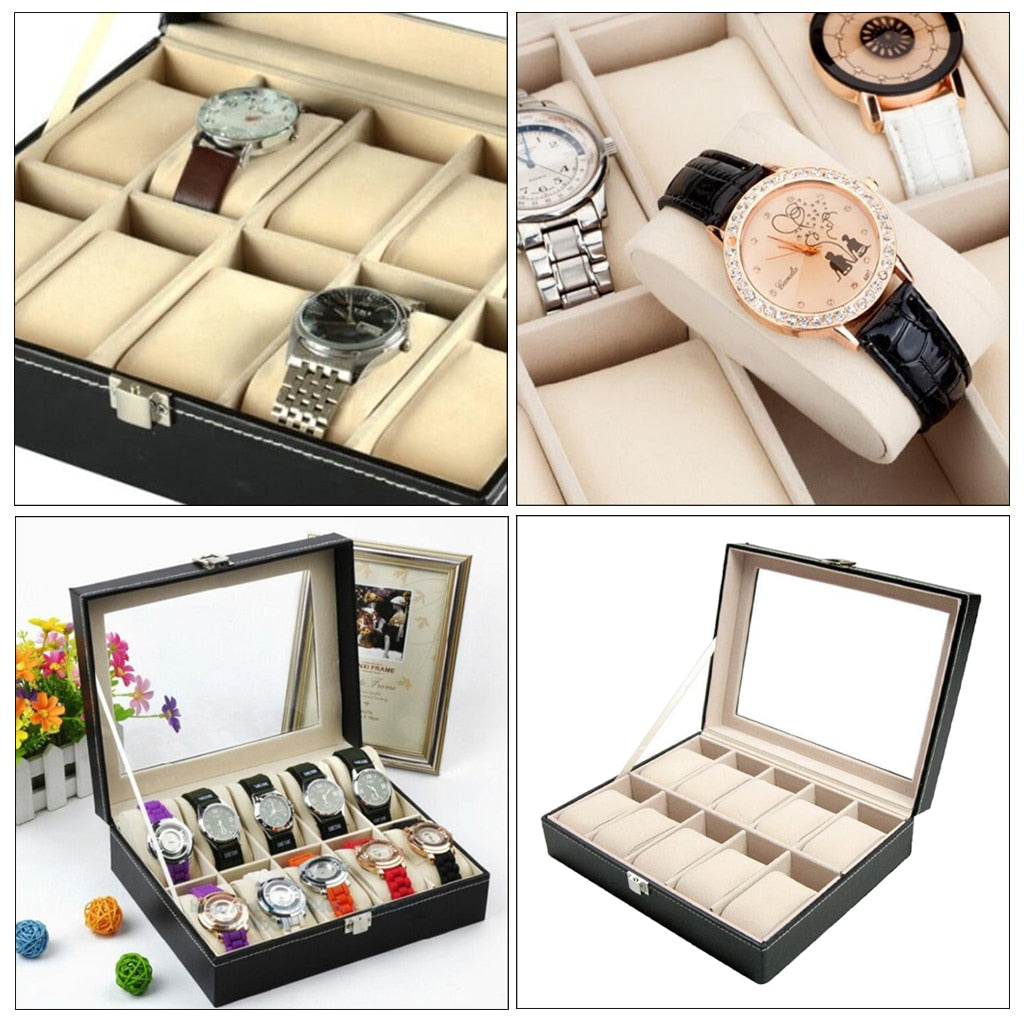 Luxe Horlogebox Opbergbox voor 10 horloges - Glory Shop